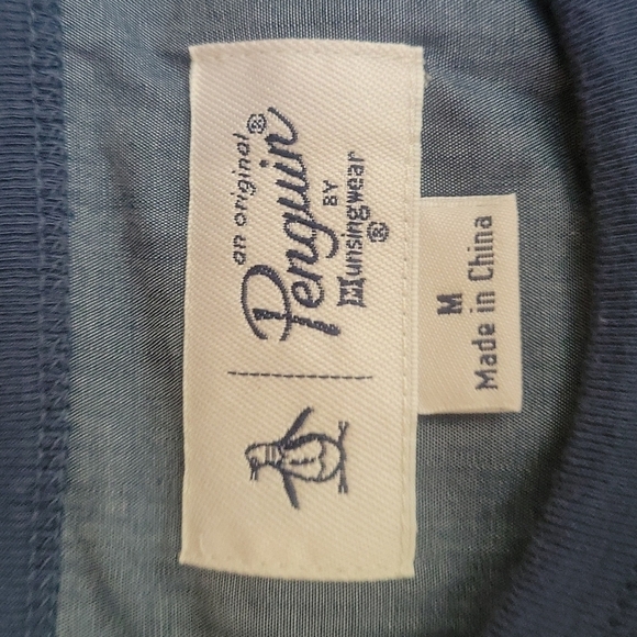 Penguin Blue Short Sleeve Tee with Pclet Size Medium - Picture 3 of 5
